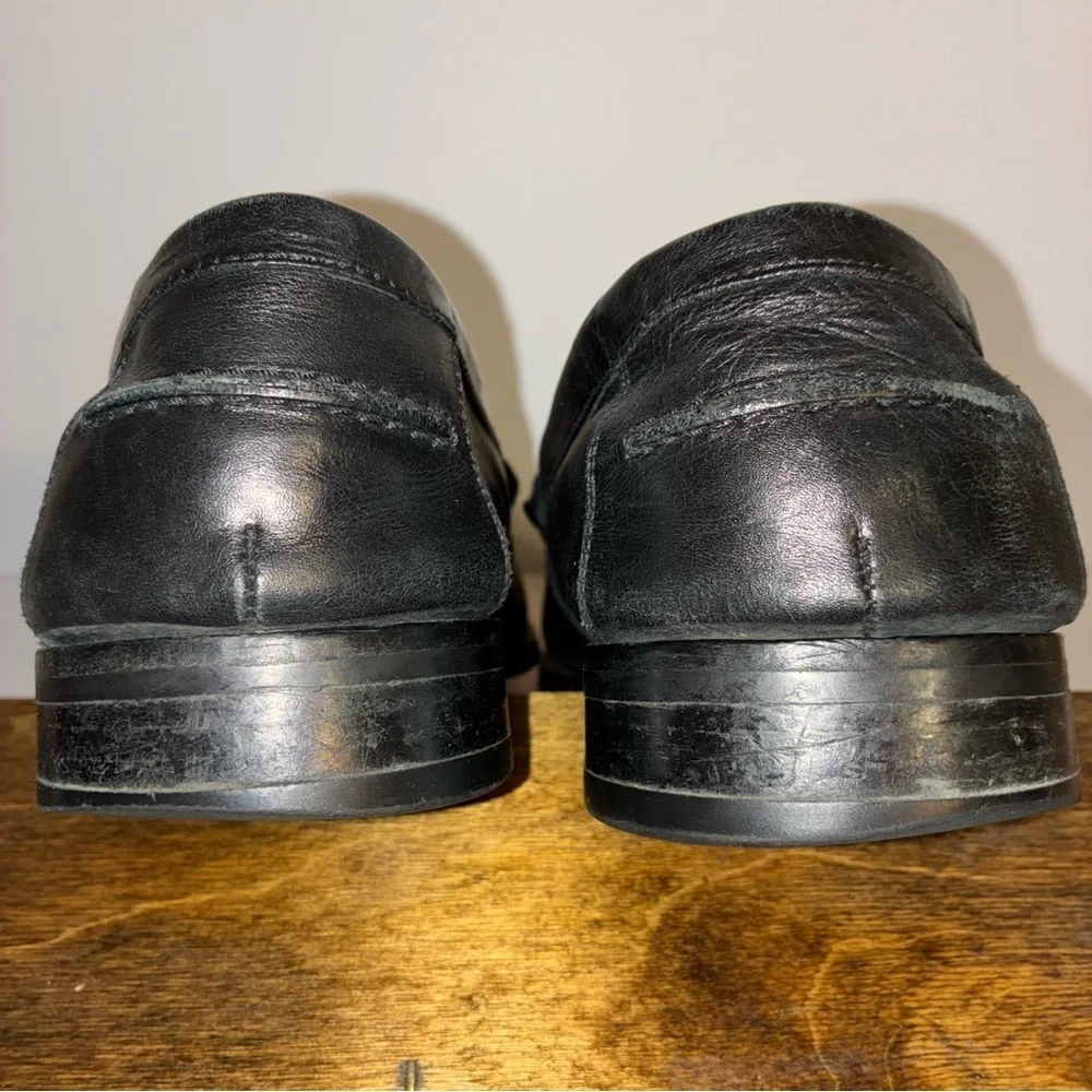 Banana Republic Men’s Penny Loafers Black Italian Leather Ortholite 11.5 M